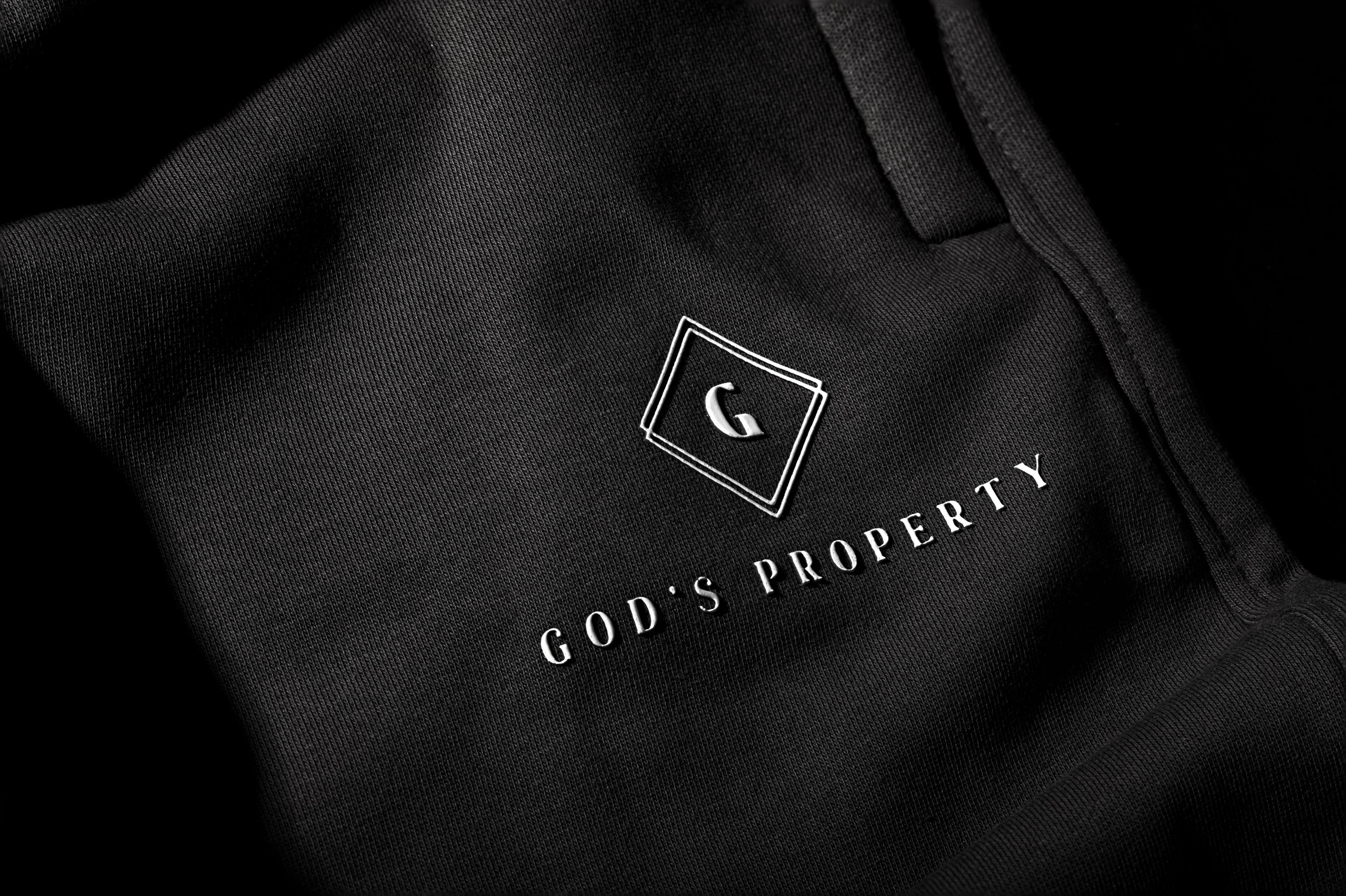 GP "Black" soft cotton fleece sweatsuit