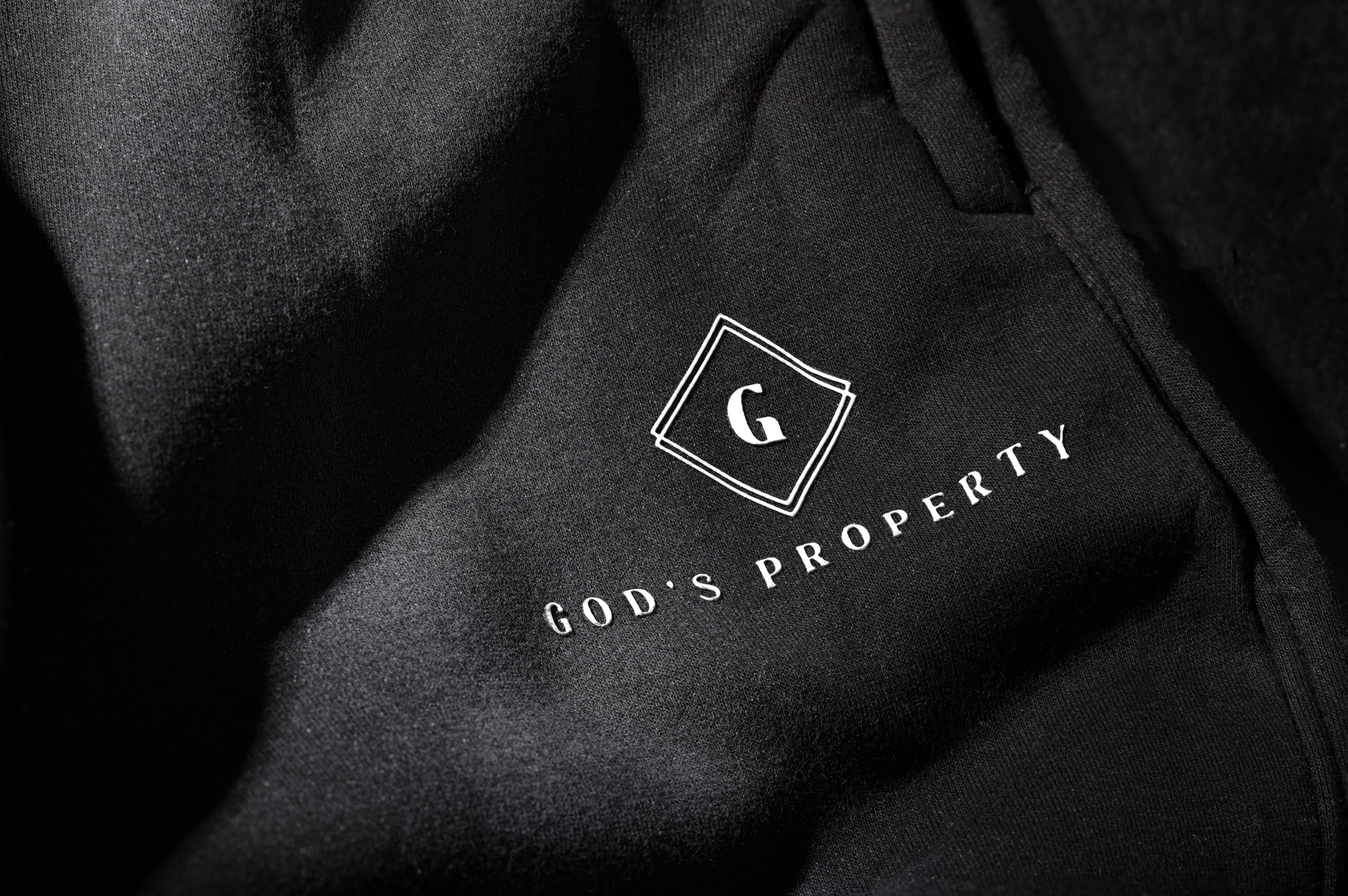 GP "Sunfade black" soft cotton fleece sweatsuit