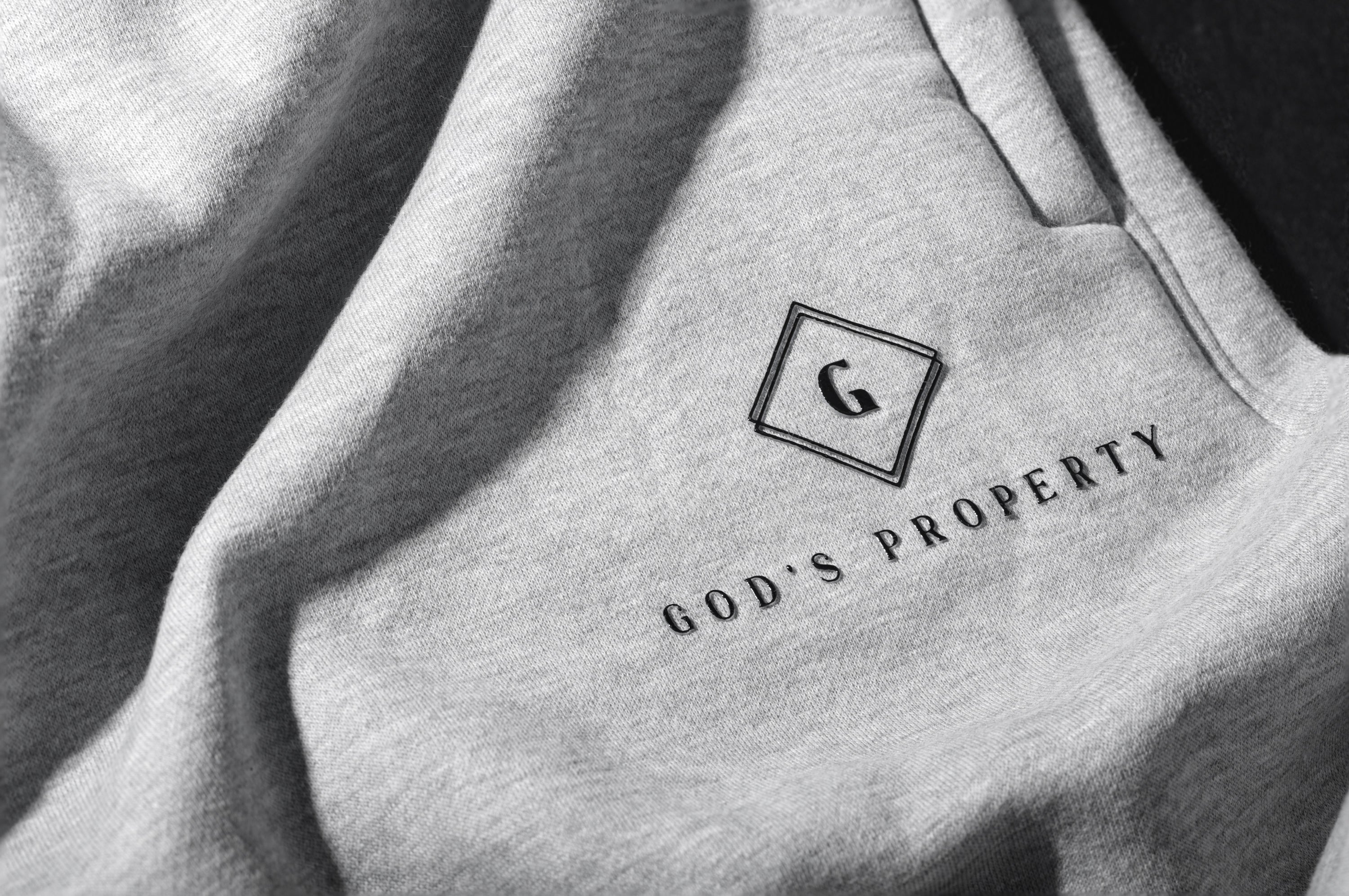 GP - Grey cotton fleece sweatpants