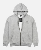 GP - grey cotton fleece hoodie