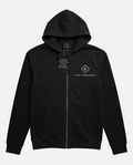 GP - Black cotton fleece hoodie