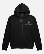 GP - Black cotton fleece hoodie