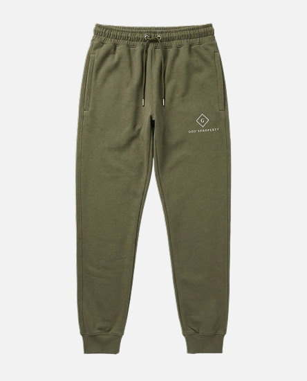 GP - hunter green cotton fleece sweatpants