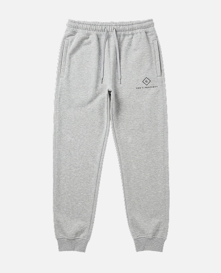GP - Grey cotton fleece sweatpants