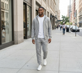 GP - Grey cotton fleece sweatpants