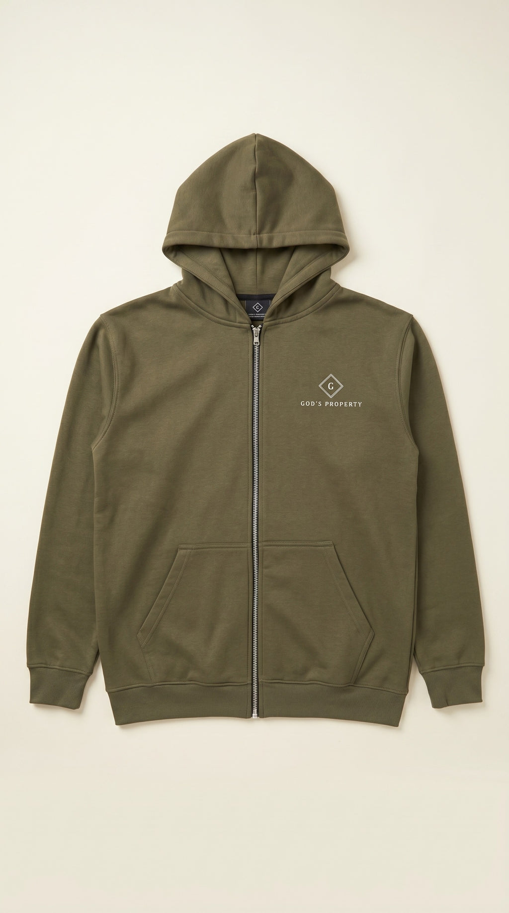 GP - hunter green cotton fleece hoodie