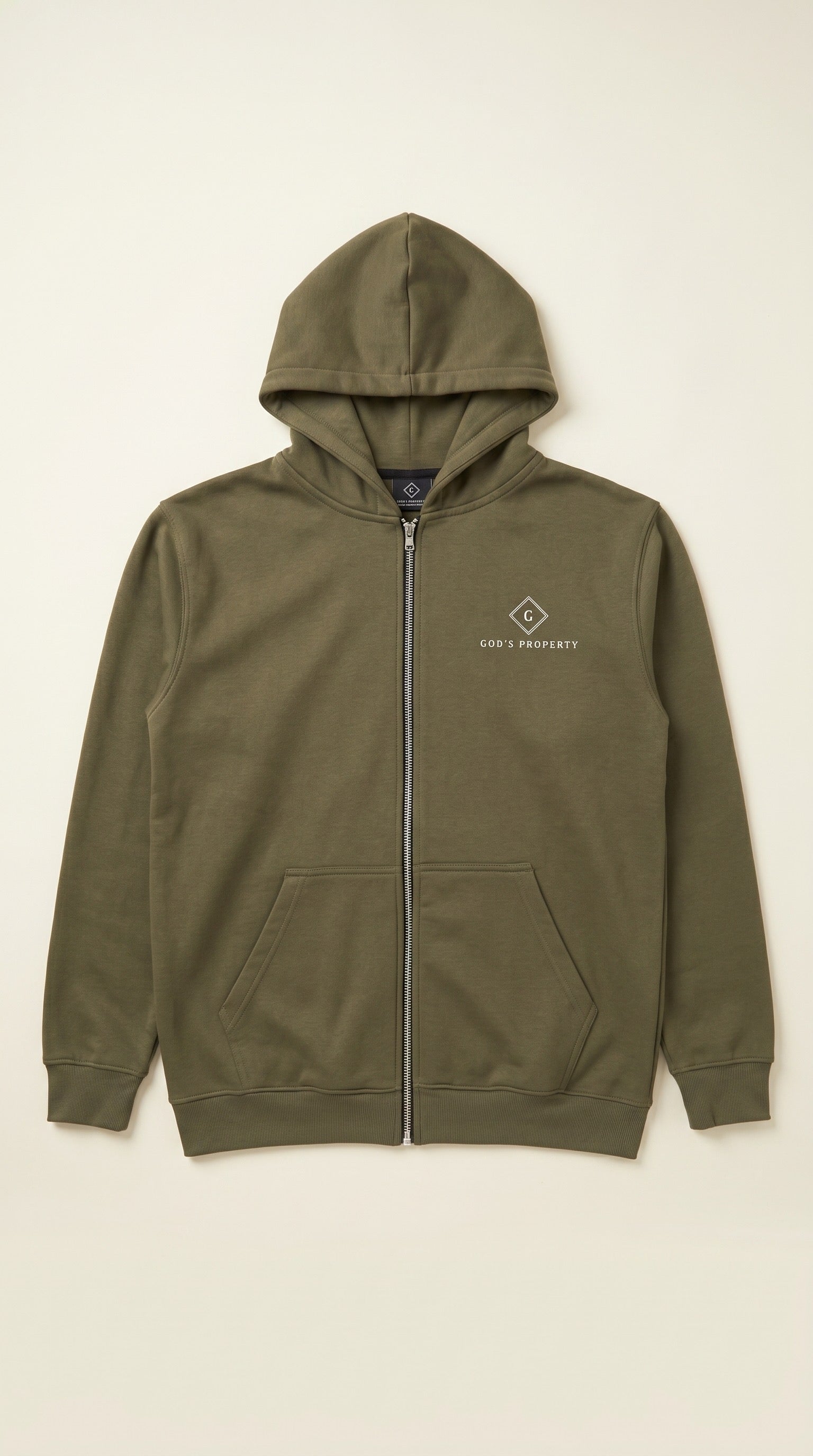 GP - hunter green cotton fleece hoodie